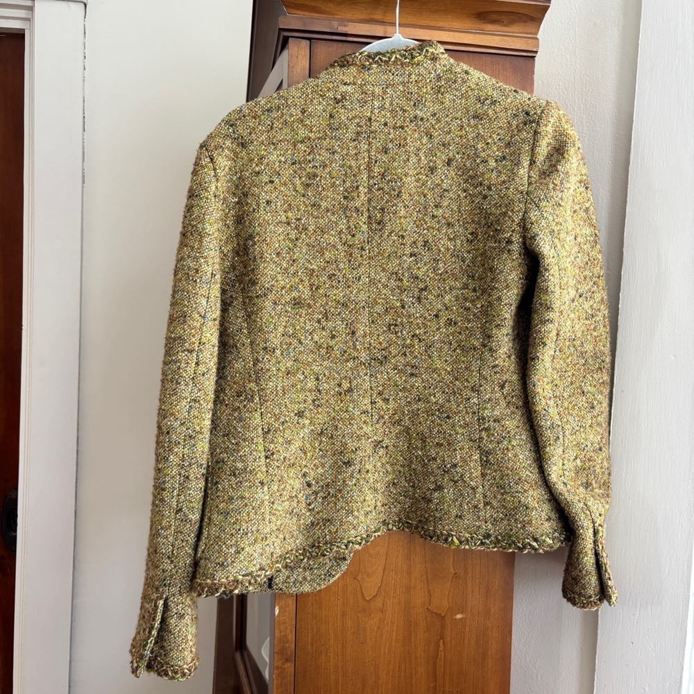 J. Crew Fall 2005 Green Wool Blend Blazer / Lady Jacket - Picture 6 of 6